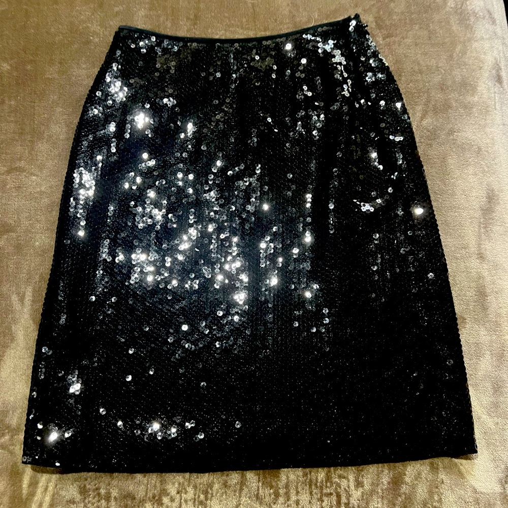 Sequined evening skirt